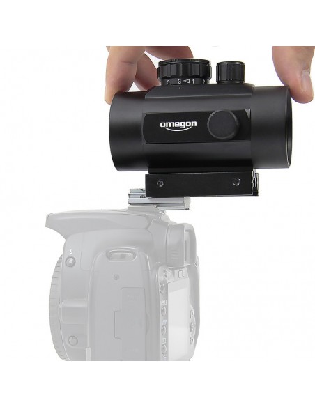 Cautator cu punct rosu Omegon pentru camere DSLR