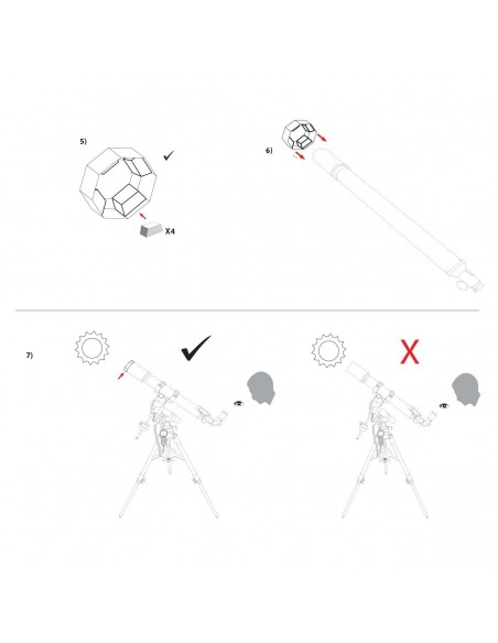 Filtru solar Explore Scientific Sun Catcher pentru telescoape de 60-80mm