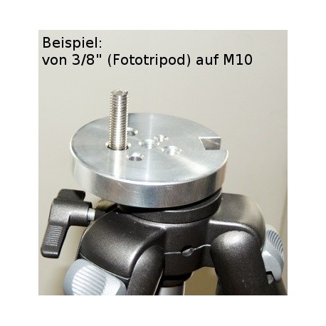 Adaptor universal pentru trepied cu filet M10 3/8" - 1/4"