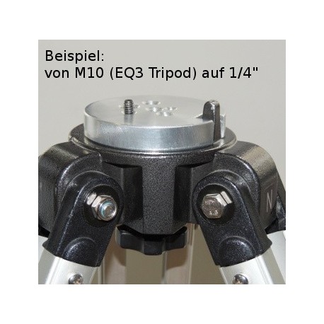 Adaptor universal pentru trepied cu filet M10 3/8" - 1/4"