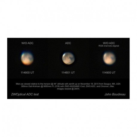 Corector dispersie atmosferica ZWO ADC - conexiune T2 si 1,25"