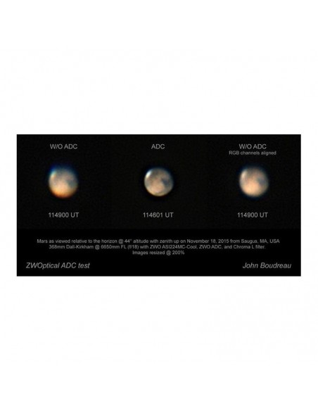 Corector dispersie atmosferica ZWO ADC - conexiune T2 si 1,25"