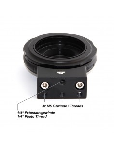 Adaptor TS pentru obiective Canon EOS la T2 pentru camere CCD si filet foto 1/4" 2