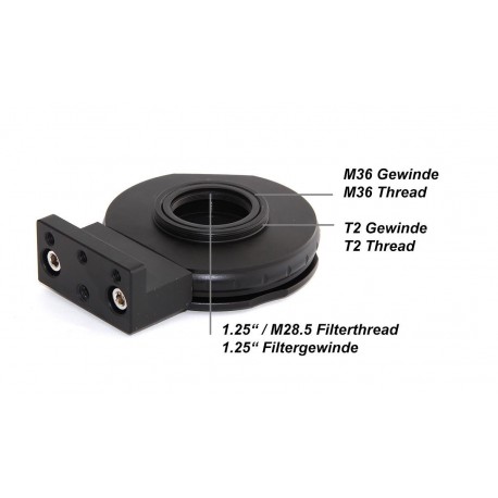 Adaptor TS pentru obiective Canon EOS la T2 pentru camere CCD si filet foto 1/4"