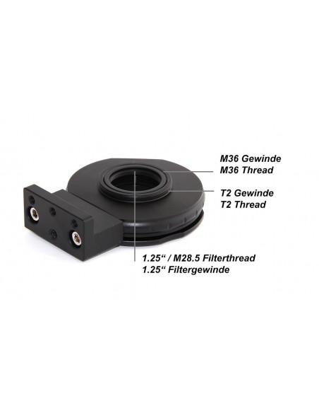 Adaptor TS pentru obiective Canon EOS la T2 pentru camere CCD si filet foto 1/4"