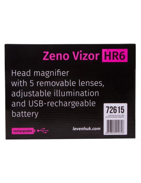 Lupa Levenhuk Zeno Vizor HR6 cu acumulator reincarcabil