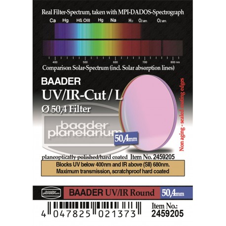 Filtru UV/IR cut Baader 50,4mm rotund (3 mm grosime)
