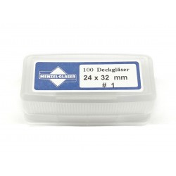 Lamele de calitate pentru microscop 24x32mm (100 buc.)