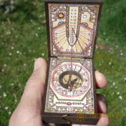 Busola si cadran solar diptic Wind Rose 2
