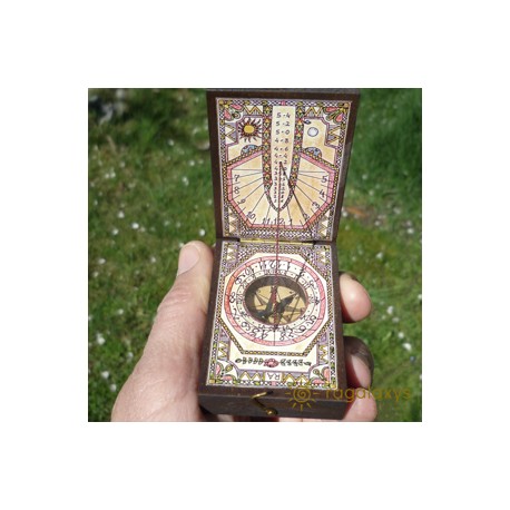 Busola si cadran solar diptic Wind Rose