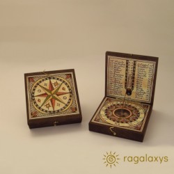 Busola si cadran solar diptic Wind Rose