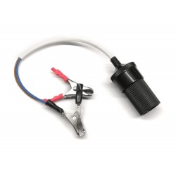 Cablu de tensiune cu clesti si adaptor bricheta auto
