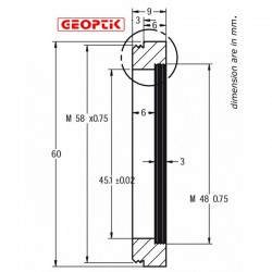 Adaptor Geoptik 50,8mm/M58 2