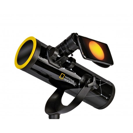 Telescop National Geographic 76/350 cu filtru solar si suport pentru smartphone