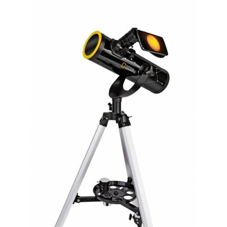 Telescop National Geographic 76/350 cu filtru solar si suport pentru smartphone