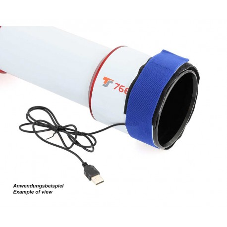 Incalzitor anti roua TS-Optics USB cu control pentru parasolare de 90-110 mm diametru