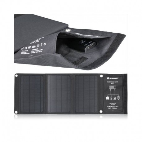 Incarcator solar BRESSER 21 wati cu iesire USB si DC