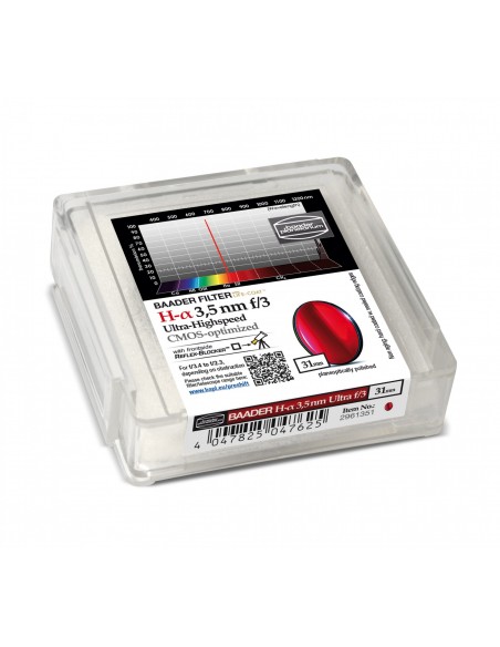 Filtru H-alpha Highspeed f/3 (3,5nm) Baader 31mm nemontat – optimizat pentru CMOS