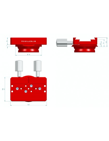 Clema mare Vixen+Losmandy PLUS pentru EQ6