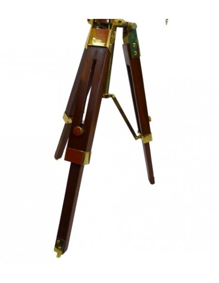 Telescop din alama pe trepied din lemn Tel - 0188