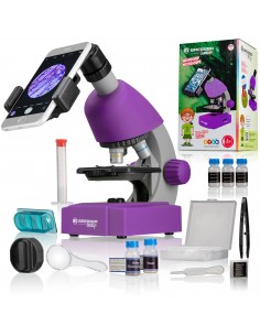 Microscop pentru copii BRESSER JUNIOR 40x-640x violet