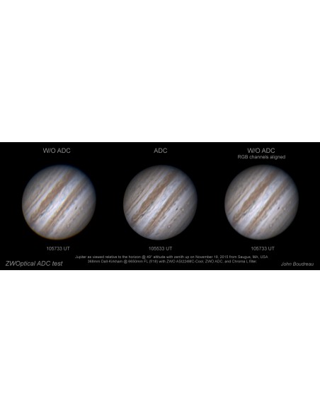 Corector dispersie atmosferica ZWO ADC Mark II - conexiune T2 si 1,25"