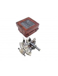 Sextant din alama in cutie din piele NC 1514B 2
