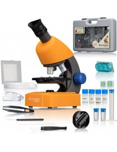 Microscop BRESSER Junior 40x-640x cu accesorii si cutie