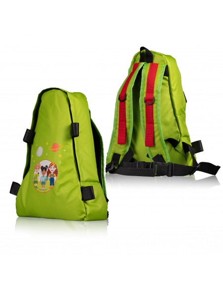 Telescop BRESSER JUNIOR 70/400 AZ cu rucsac, verde