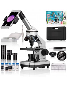 Set microscop Bresser Biolux CA 40x-1024x (cutie)