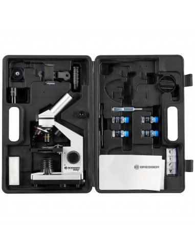 Set microscop Bresser Biolux CA 40x-1024x (cutie)