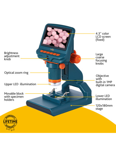 Microscop Levenhuk Rainbow DM200 LCD Digital