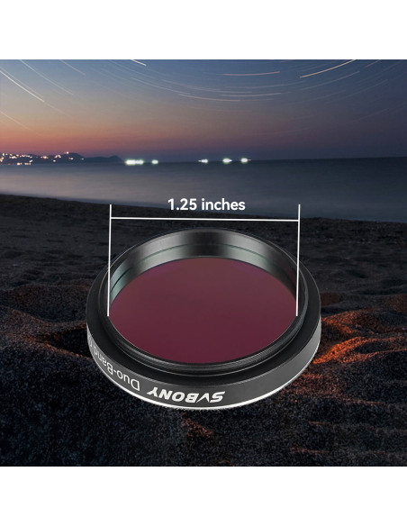 Filtru Svbony SV220 7nm Dual-Band 1,25” Nebula pentru astrofotografie