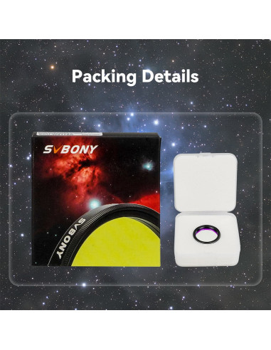 Filtru Svbony SV220 7nm Dual-Band 1,25” Nebula pentru astrofotografie