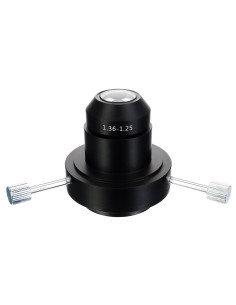 Condensor camp intunecat Levenhuk MED (ulei, NA 1.36–1.25) pentru microscoapele MED 30/35/40/45
