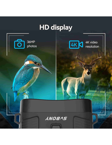 Aparat Night Vision Svbony SA206 4K Digital, negru