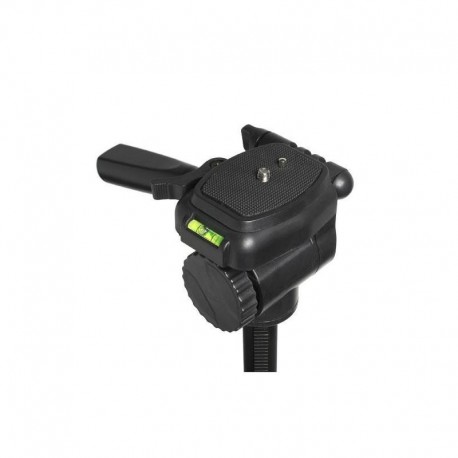 Trepied Omegon din aluminiu cu cap cu inclinare, negru