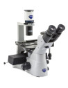 Microscop inversat Optika IM-3LD4, trino, IOS U-PLAN F, LED-FLUO, LWD, 400x, 4 loturi pentru filtre
