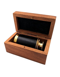 Telescop din alama in cutie din lemn NC 1111 2