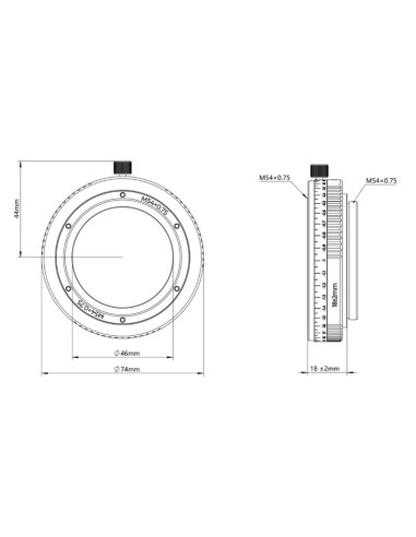 Adaptor Askar pentru tub extensie M54/M54 16-20mm