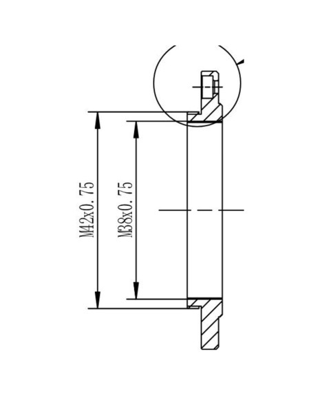 Adaptor Omegon veTEC / ATR3 de 12,5 mm