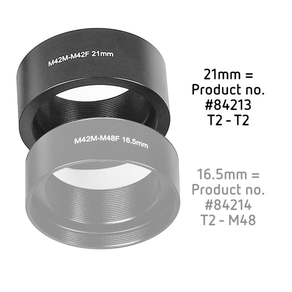 Tub de extensie T2, lungime 21 mm